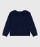 Children's plain wool and cotton cardigan SOIR