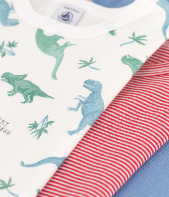 Children's short-sleeved cotton dinosaur T-shirts - 3-Pack variante 1