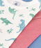 Children's short-sleeved cotton dinosaur T-shirts - 3-Pack variante 1