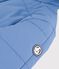 Babies' plain polyester snowsuit blue