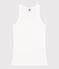 Women's Iconic Organic Cotton Vest ECUME white