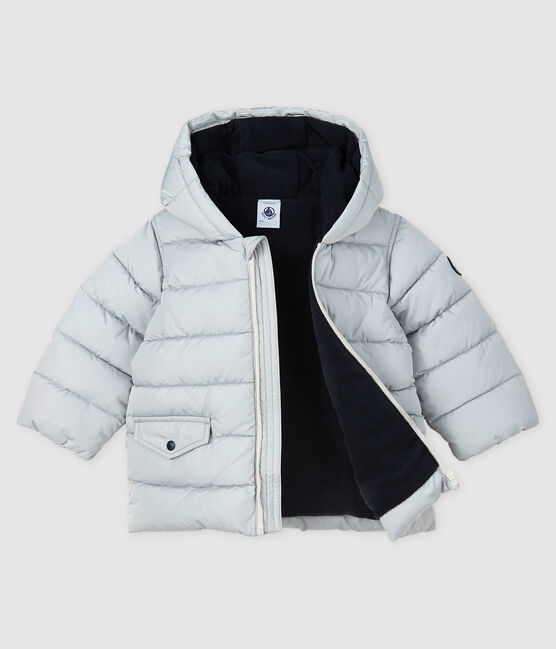Baby boy's quilted puffer jacket GRIS CLAIR Petit Bateau