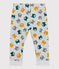 Babies' Fleece Trousers BELUGA grey/MULTICO white