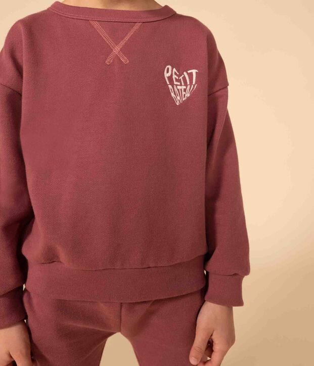 Children's fleece sweatshirt brown