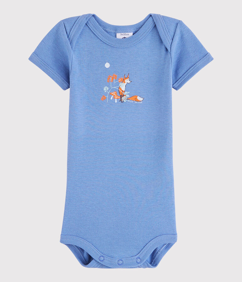 Unisex Babies' Short-Sleeved Bodysuit blue