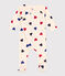 Babies' Heart Patterned Cotton Pyjamas AVALANCHE white/MULTICO