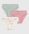Pack of children's floral-print cotton pants variante 1