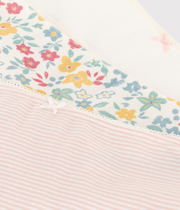 Girls' Floral Cotton Hipsters - 3-Pack multicolor