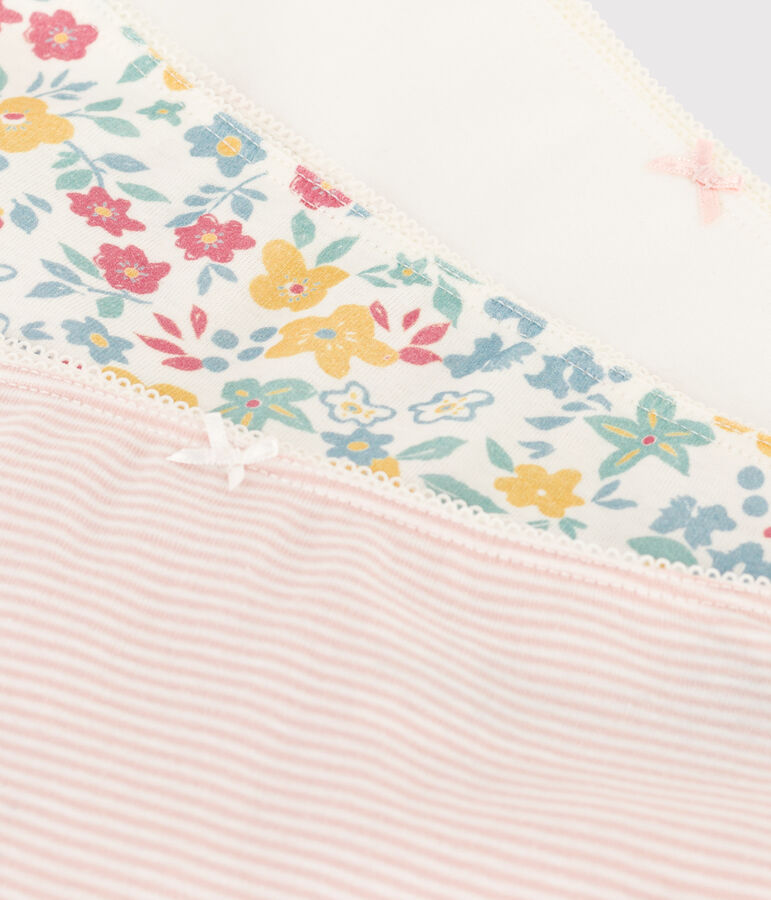 Girls' Floral Cotton Hipsters - 3-Pack multicolor