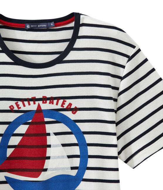 Tee-shirt MARSHMALLOW white/SMOKING blue