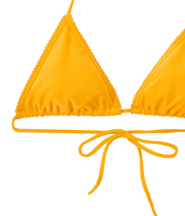 Women's plain bikini yellow