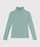 Women's Iconic roll neck in 2x2 rib knit PAUL green
