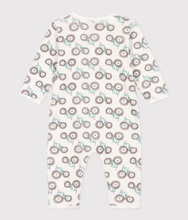 Babies' Footless Cotton Pyjamas white/multicolor