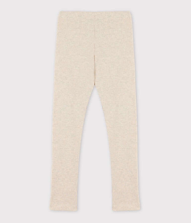 Girls' Cotton Leggings beige
