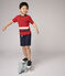 Boys' Short-Sleeved Cotton T-Shirt TERKUIT red