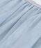 Girls' plain sequinned tulle skirt CO2 blue/ARGENT