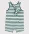 Babies' Thick Jersey Short Playsuit BRUT green/AVALANCHE white
