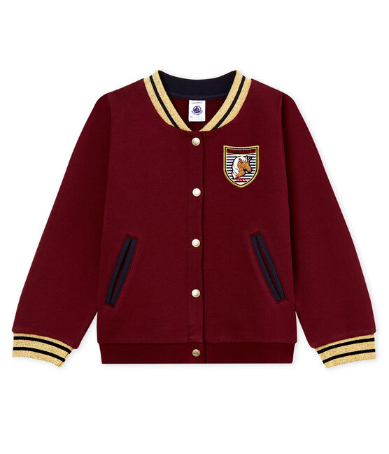 Cotton sweatshirt cardigan OGRE purple