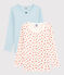 Girls' Floral Print Long-Sleeved Organic Cotton T-Shirts - 2-Pack variante 1