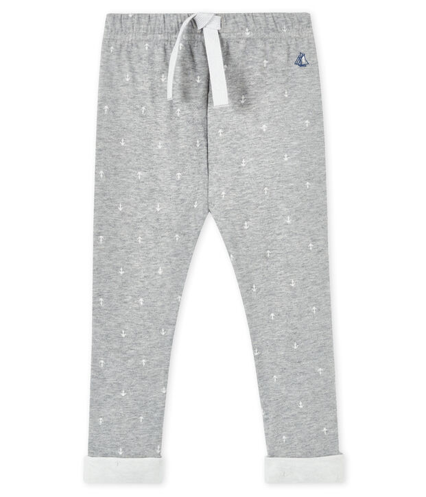 Baby boy's trousers grey/white