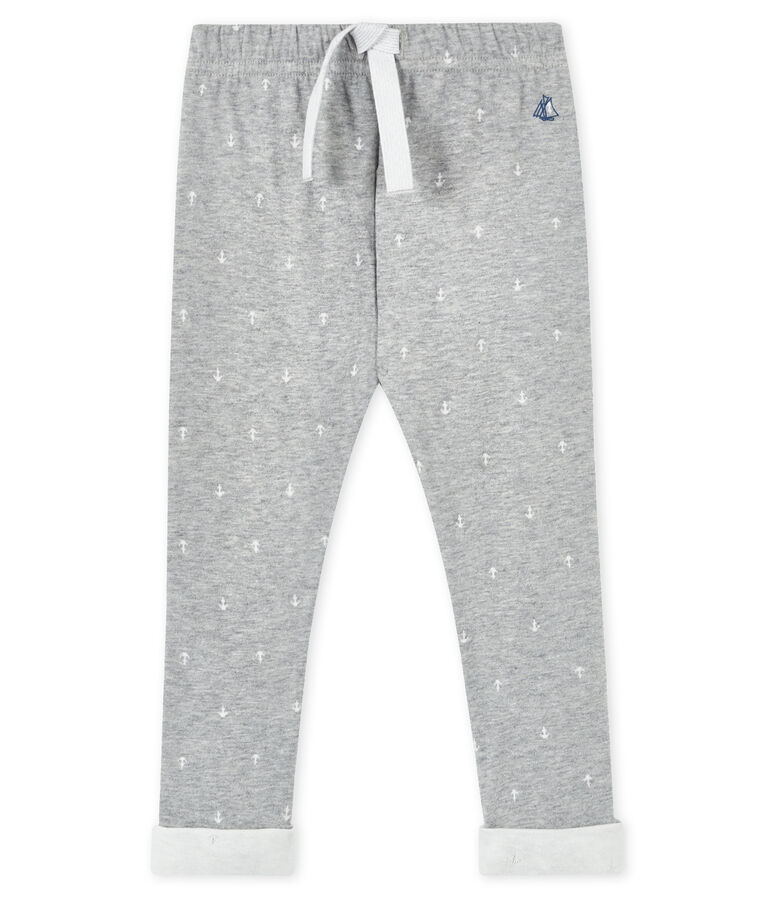 Baby boy's trousers grey/white