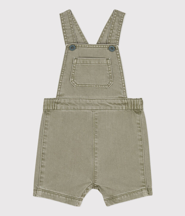 Babies' Denim Dungaree Shorts green