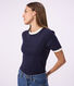 Women's short-sleeved plain cotton T-shirt