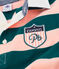 Boys' Rugby Polo Shirt PINEDE green/ROSAKO pink
