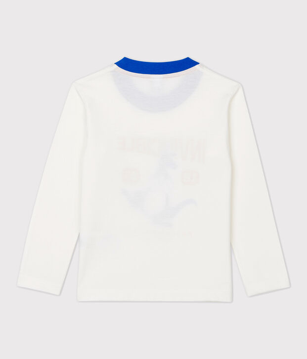 Boys' Long-Sleeved Cotton T-Shirt white
