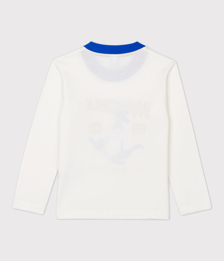 Boys' Long-Sleeved Cotton T-Shirt white