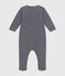 Babies' velour pyjama suit SMOKING blue/MARSHMALLOW white