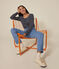 Women's Straight long-sleeved scoop neck T-shirt in slub jersey. SMOKING /MONTELIMAR
