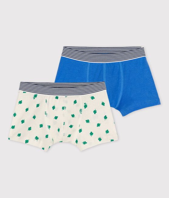 Boys' Palm Print Cotton/Linen Boxer Shorts - 2-Pack variante 1