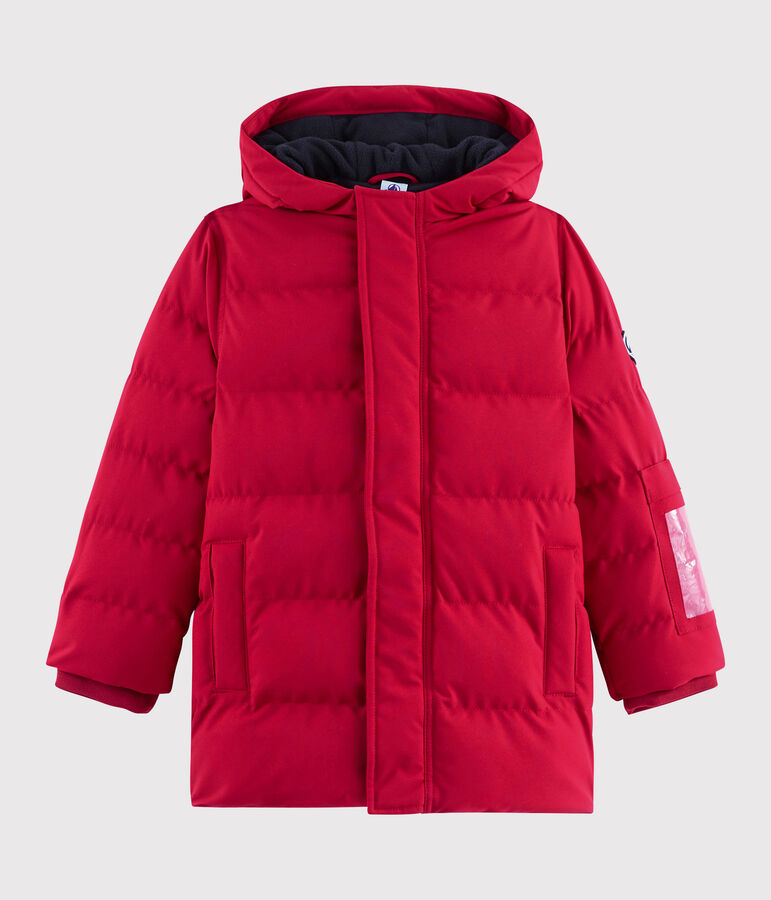 Boys'/girls' down ski jacket red