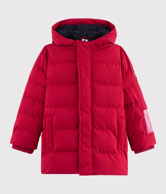 Boys'/girls' down ski jacket TERKUIT red