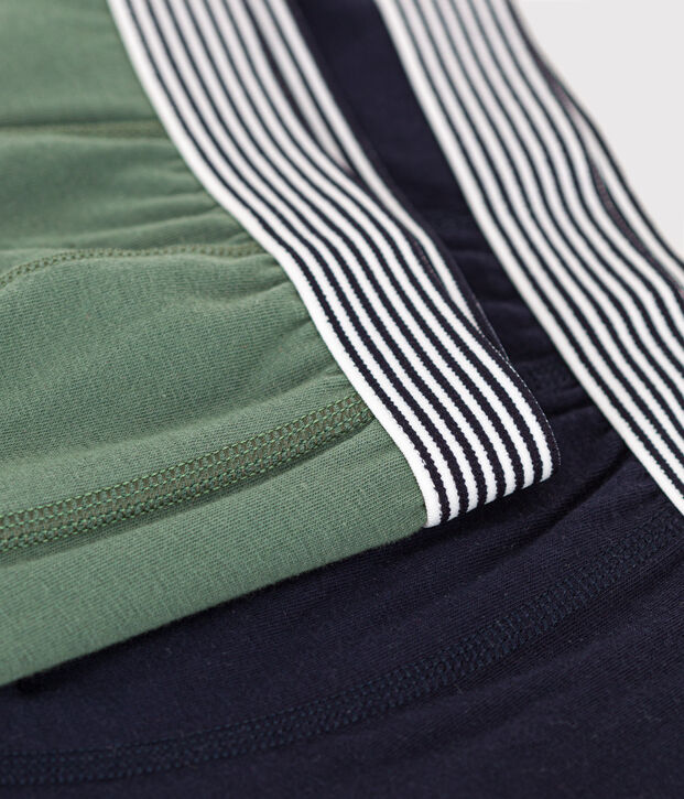 Junior boxers in cotton and elastane - 2-pack multicolor