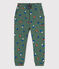 Girls' Printed Jogging Bottoms VALLEE green/MULTICO ecru