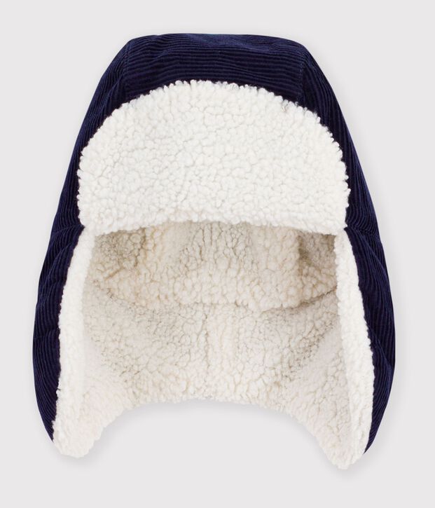 Children's chapka in sherpa-lined corduroy SOIR