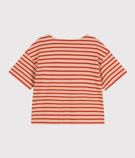 Women's Breton Cotton Top VINTAGE beige/HARISSA red