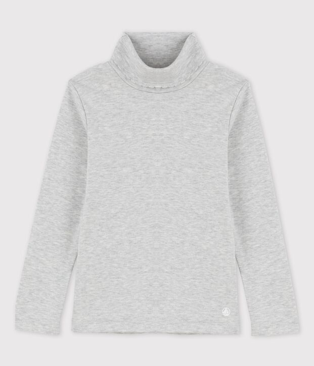 Children's Unisex Cotton Roll Neck grey