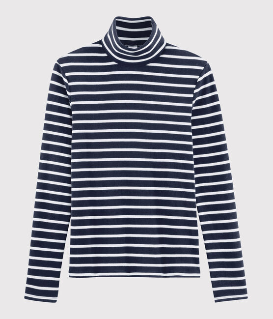 Women's iconic undershirt SMOKING blue/MARSHMALLOW white