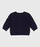 Babies' plain thick cotton cardigan SOIR