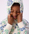 Children's printed cotton hoodie MILK /MULTICO
