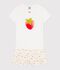 Children's short cotton pyjamas printed with fruit white/multicolor
