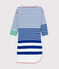 Hyères edition women's dress LAIT white/SURF blue