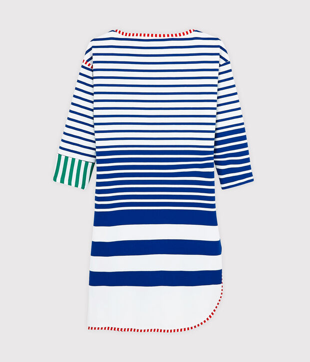 Hy&egrave;res edition women's dress white/blue