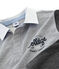Boys' Rugby Polo Shirt SUBWAY grey/CITY black