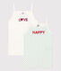 Girls' Cotton Vests - 2-Pack
