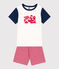 Boys' Le Havre Cotton Short Pyjamas MARSHMALLOW white/MULTICO white