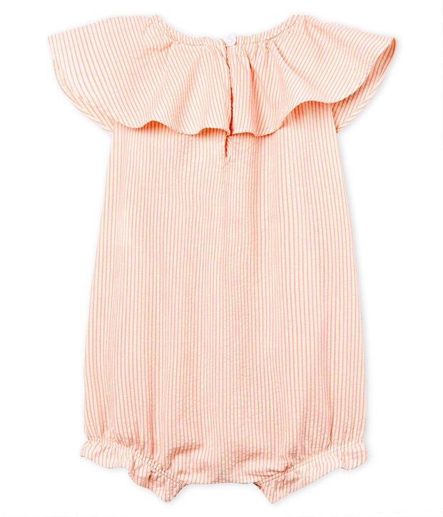 Baby girls' striped Shortie white/pink
